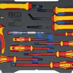 BGS Schaumeinlage Für Art. BOXSYS1 & 2: VDE-Zangen-/ Schraubendreher-Satz | 13-tlg. – 3352