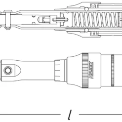 HAZET Drehmomentschlüssel US-STANDARD 54.2-271.2 Nm 40-200 Lbf.ft 3% 1/2 6127-1CT -Günstiges Fix Geheim Geschäft 6000ct 23skizze7SgS81NPJe5wV