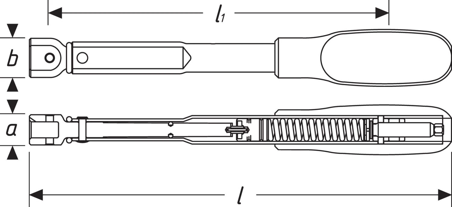 HAZET Drehmoment-Schlüssel 15-85 Nm Toleranz: 2% Einsteck-Vierkant 9x12 6391-85 4 HAZET Drehmoment-Schlüssel 15-85 Nm Toleranz: 2% Einsteck-Vierkant 9x12 6391-85 – Bild 2
