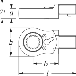 HAZET Einsteck Ratschen-Ringschlüssel 14x18mm Doppel-Sechskant 21 6606D-21 -Günstiges Fix Geheim Geschäft 6606d 23skizze9hU1eczsJV0dF