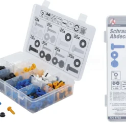 BGS DIY Schrauben-, Muttern- & Abdeckkappen-Sortiment | 400-tlg. – 6793 -Günstiges Fix Geheim Geschäft 6793 002