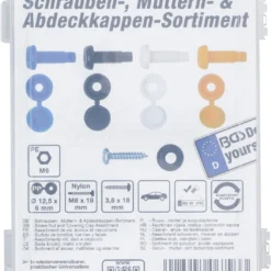 BGS DIY Schrauben-, Muttern- & Abdeckkappen-Sortiment | 400-tlg. – 6793 -Günstiges Fix Geheim Geschäft 6793 003