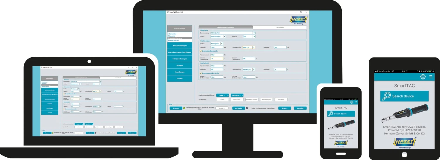 HAZET Elektronischer Drehmomentschlüssel SmartTAC SYS7000 sTAC 1-1000 Nm 1/2 Zoll 7292-2STAC 19 HAZET Elektronischer Drehmomentschlüssel SmartTAC SYS7000 sTAC 1-1000 Nm 1/2 Zoll 7292-2STAC – Bild 17