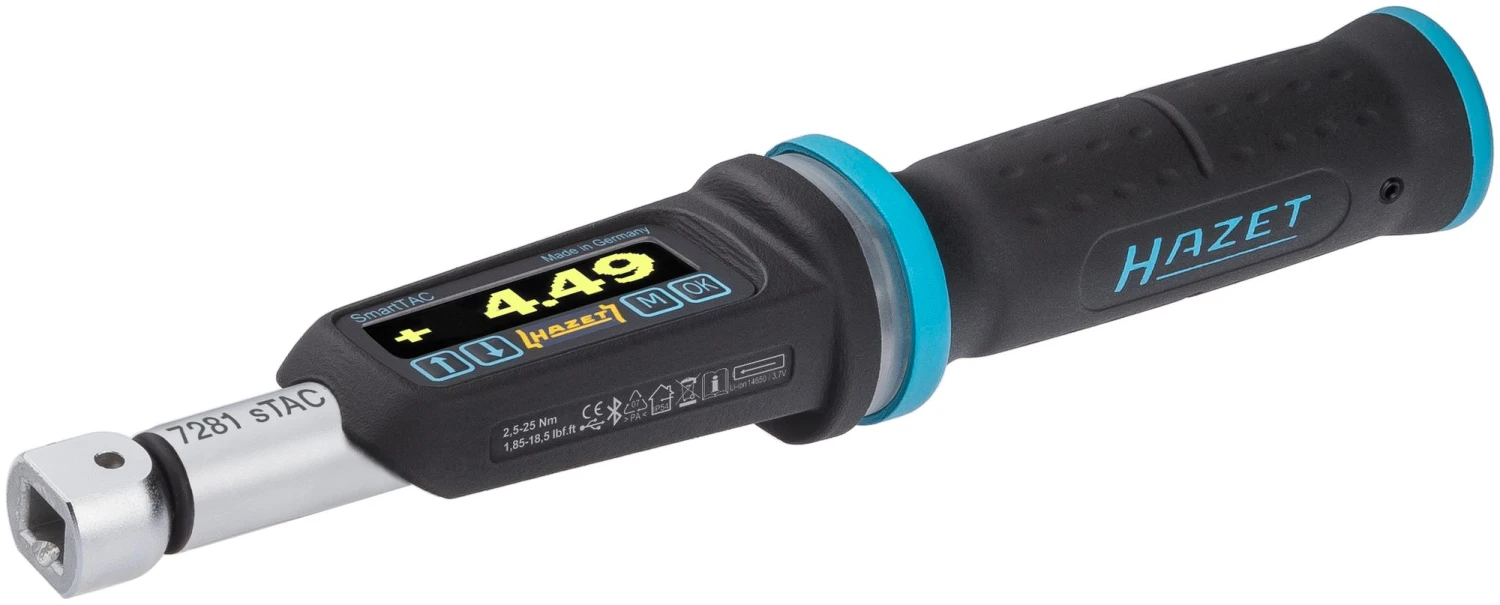 HAZET Elektronischer Drehmomentschlüssel SmartTAC SYS7000 sTAC 1-1000 Nm 1/4 Zoll 7281-2STAC 3 HAZET Elektronischer Drehmomentschlüssel SmartTAC SYS7000 sTAC 1-1000 Nm 1/4 Zoll 7281-2STAC
