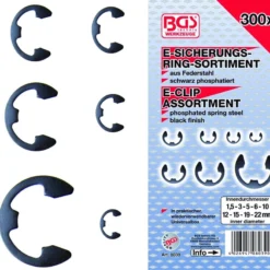 BGS E-Sicherungsring-Sortiment | 1,5 - 22 Mm | 300-tlg. – 8039