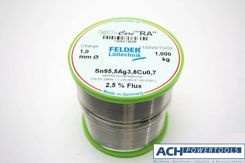 ACH Elektro Lötdraht Bleifrei 95,5% Zinn Ø1,0mm 1000gr. ISO-Core-RA Bleifrei 805923 4 ACH Elektro Lötdraht Bleifrei 95,5% Zinn Ø1,0mm 1000gr. ISO-Core-RA Bleifrei 805923 – Bild 2