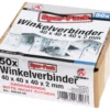 BGS DIY Winkelverbinder | 40 X 40 X 40 X 2 Mm | Spar-Pack | 50 Stück – 80934-50 -Günstiges Fix Geheim Geschäft 80934 50