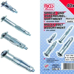 BGS Spreiz-/Ankerdübel-Sortiment | 40-tlg. – 8139