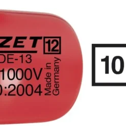 HAZET Steckschlüssel VDE 10mm 3/8 Zoll Außen-Sechskant-Tractionsprofil 10 880VDE-10