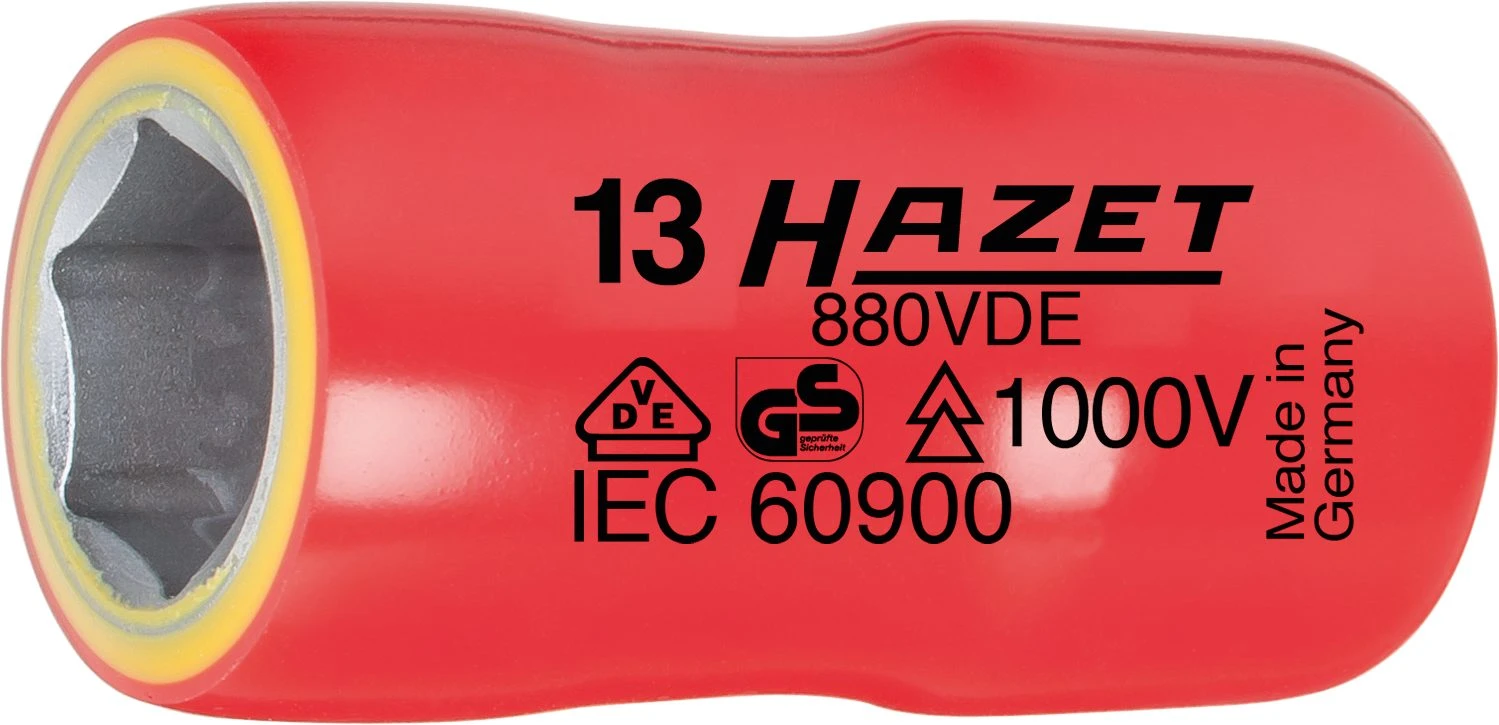 HAZET Steckschlüssel VDE 10mm 3/8 Zoll Außen-Sechskant-Tractionsprofil 19 880VDE-19 4 HAZET Steckschlüssel VDE 10mm 3/8 Zoll Außen-Sechskant-Tractionsprofil 19 880VDE-19 – Bild 2