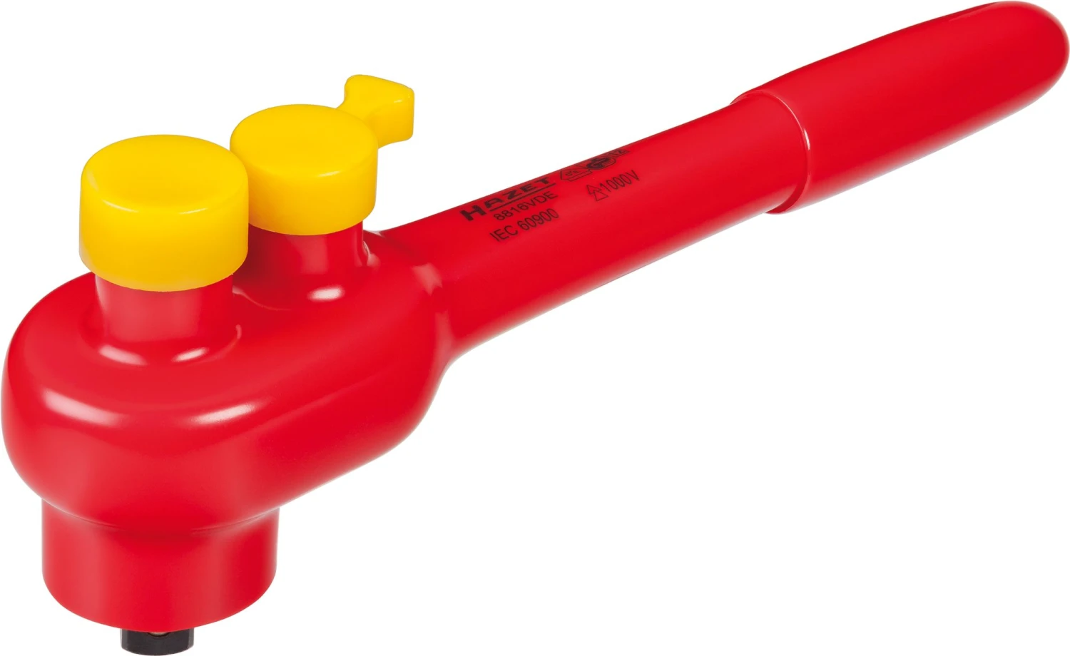 HAZET Umschaltknarre VDE- Vierkant Massiv 10 Mm (3/8 Zoll) 8816VDE 4 HAZET Umschaltknarre VDE- Vierkant Massiv 10 Mm (3/8 Zoll) 8816VDE – Bild 2