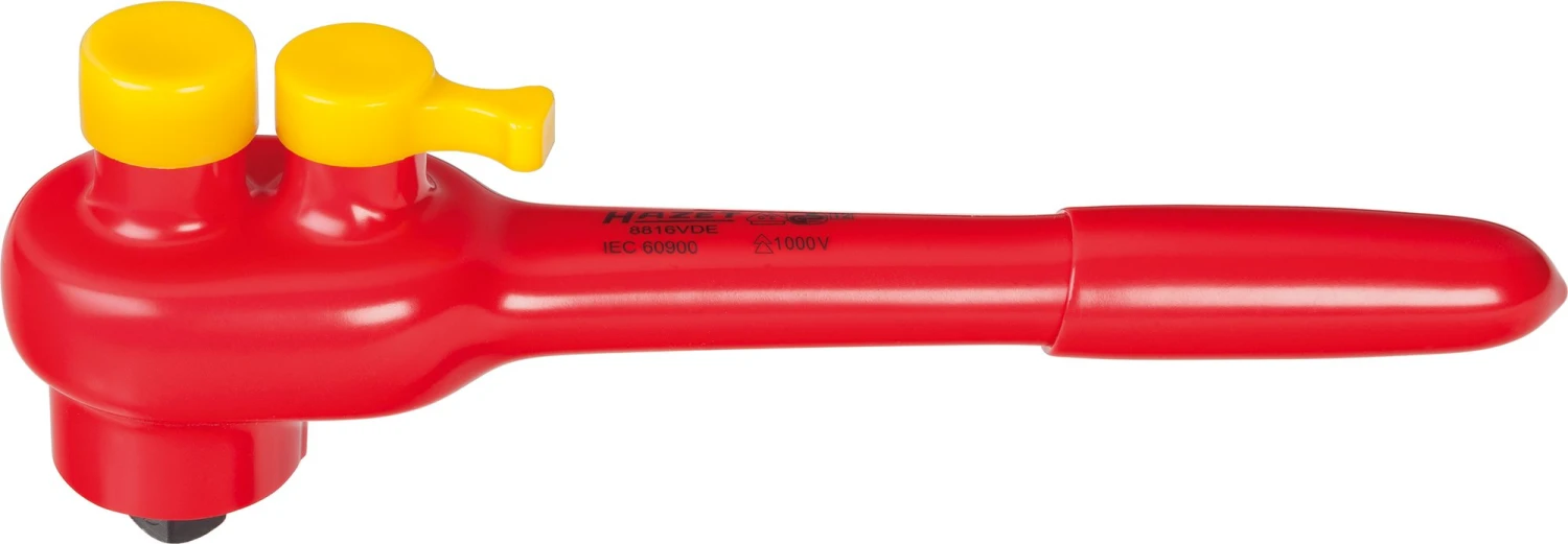 HAZET Umschaltknarre VDE- Vierkant Massiv 10 Mm (3/8 Zoll) 8816VDE 3 HAZET Umschaltknarre VDE- Vierkant Massiv 10 Mm (3/8 Zoll) 8816VDE