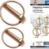 BGS DIY Klappsplinte-Sortiment | Bolzen-Ø 4,5 - 11 Mm | 32-tlg. – 88195