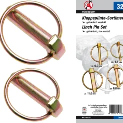 BGS DIY Klappsplinte-Sortiment | Bolzen-Ø 4,5 - 11 Mm | 32-tlg. – 88195