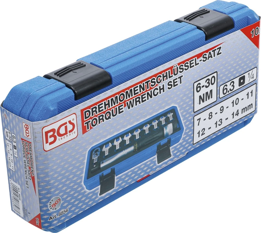 BGS Drehmomentschlüssel-Satz | 6,3 Mm (1/4") | 6 - 30 Nm | 10-tlg. – 8856 10 BGS Drehmomentschlüssel-Satz | 6,3 Mm (1/4") | 6 - 30 Nm | 10-tlg. – 8856 – Bild 8