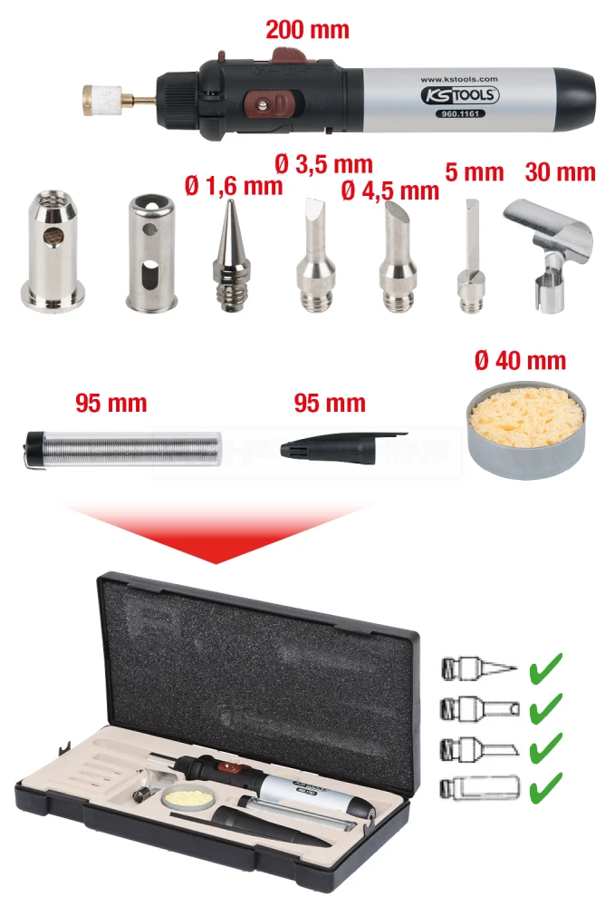 KS Tools Mikro-Löt-Satz, 11-tlg. - 960.1160 4 KS Tools Mikro-Löt-Satz, 11-tlg. - 960.1160 – Bild 2